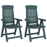 Garden Reclining Chairs 2 Pcs Pp