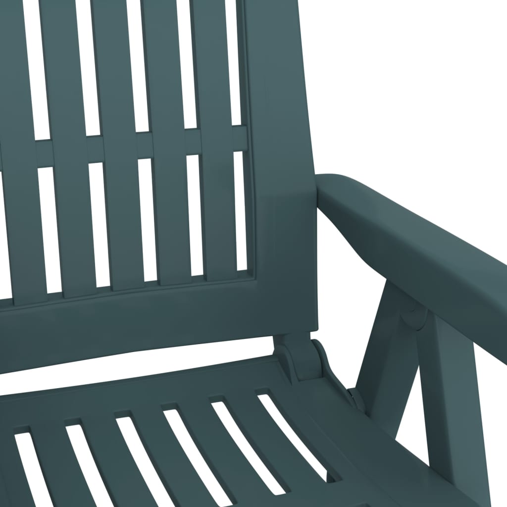 Garden Reclining Chairs 2 Pcs Pp