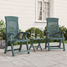 Garden Reclining Chairs 2 Pcs Pp