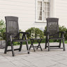 Garden Reclining Chairs 2 Pcs Pp