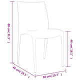 Garden Chairs 2 Pcs 50X46X80 Cm Polypropylene