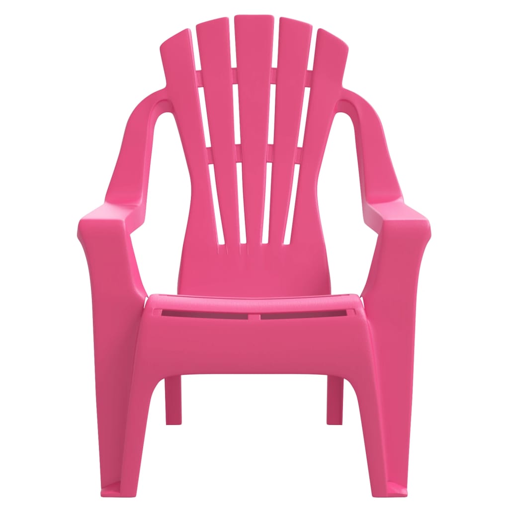 Garden Chairs 2 Pcs For Children 37X34X44 Cm Pp Wooden Look