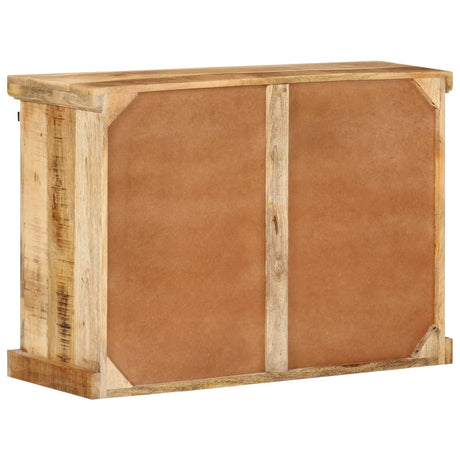 Sideboard 80X30X55 Cm Solid Rough Wood Mango