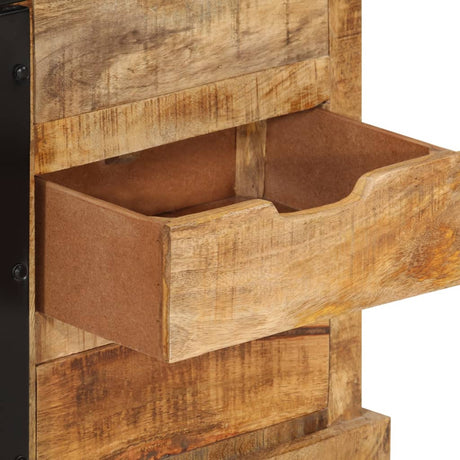 Sideboard 80X30X55 Cm Solid Rough Wood Mango