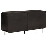 Sideboard 140X35X70 Cm Solid Wood Reclaimed And Metal