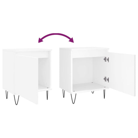 Bedside Cabinet 40X30X50 Cm Engineered Wood