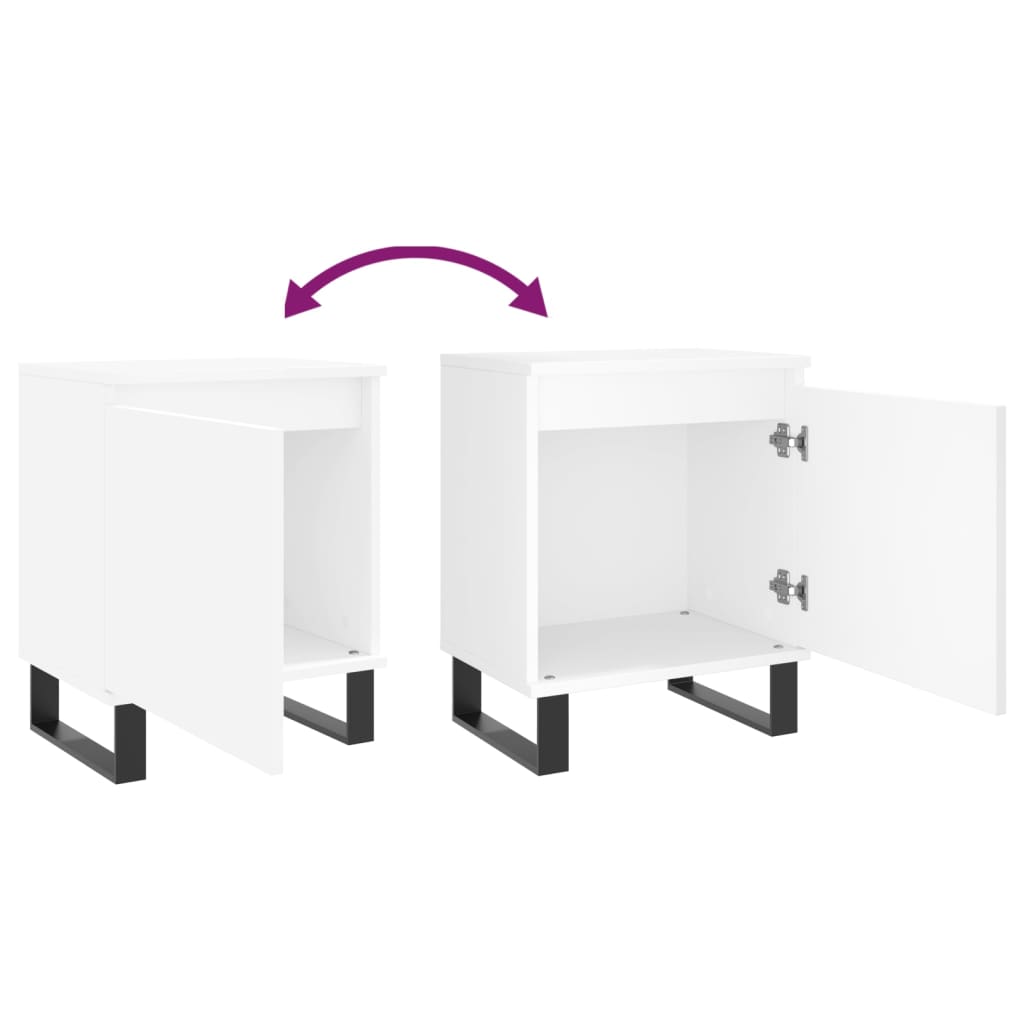 Bedside Cabinets 2 Pcs 40X30X50 Cm Engineered Wood