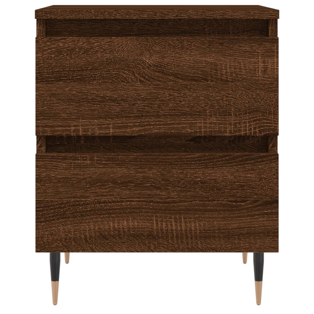 Bedside Cabinets 2 pcs Brown Oak 40x35x50 cm Engineered Wood