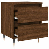 Bedside Cabinets 2 pcs Brown Oak 40x35x50 cm Engineered Wood