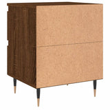 Bedside Cabinets 2 pcs Brown Oak 40x35x50 cm Engineered Wood