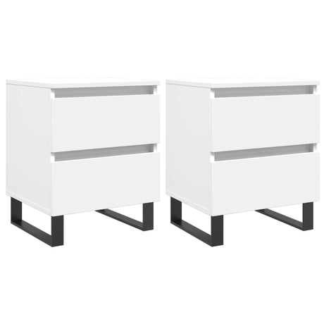 Bedside Cabinets 2 Pcs 40X35X50 Cm Engineered Wood