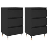 Bedside Cabinets 2 Pcs 40X35X69 Cm Engineered Wood