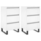 Bedside Cabinets 2 Pcs 40X35X69 Cm Engineered Wood