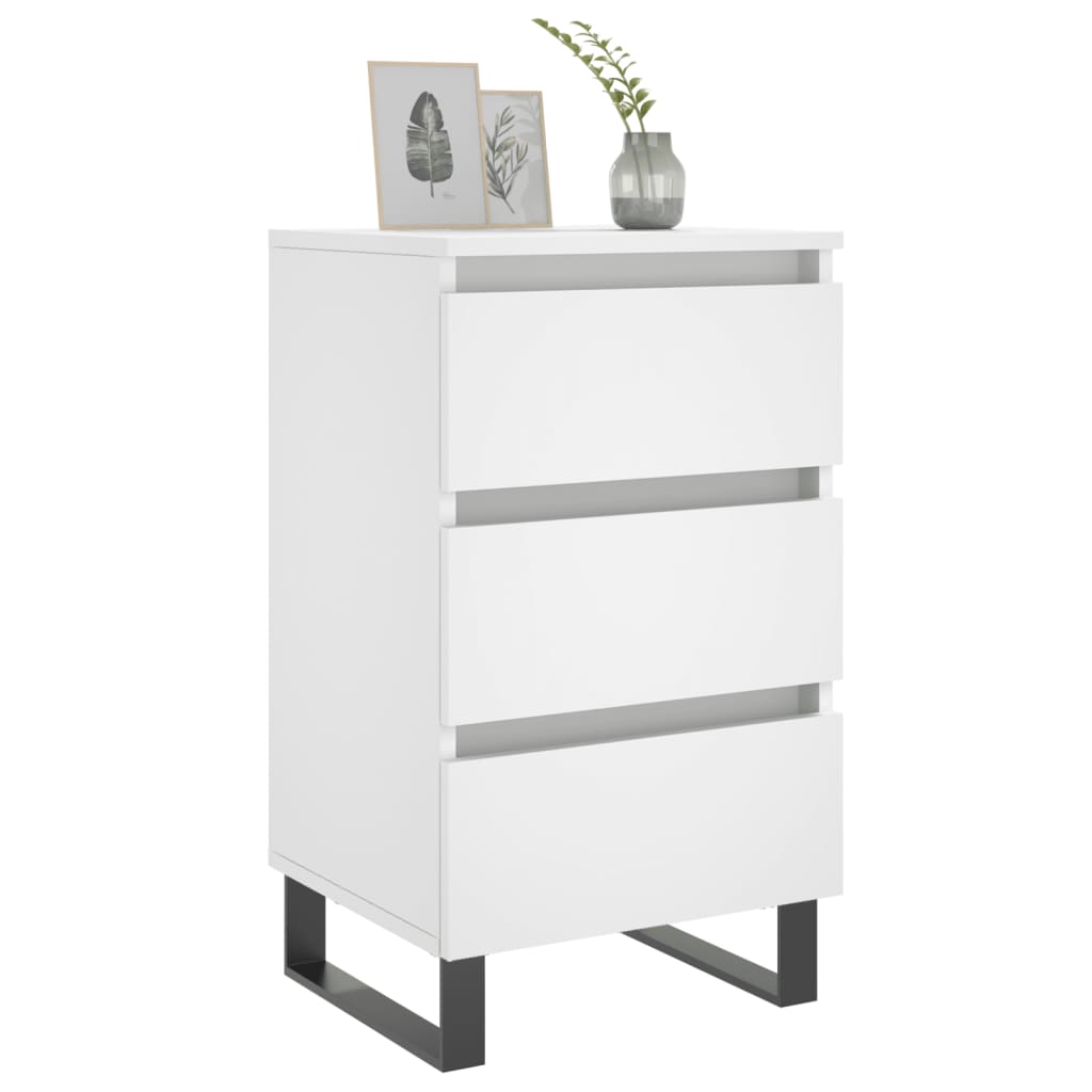 Bedside Cabinets 2 Pcs 40X35X69 Cm Engineered Wood