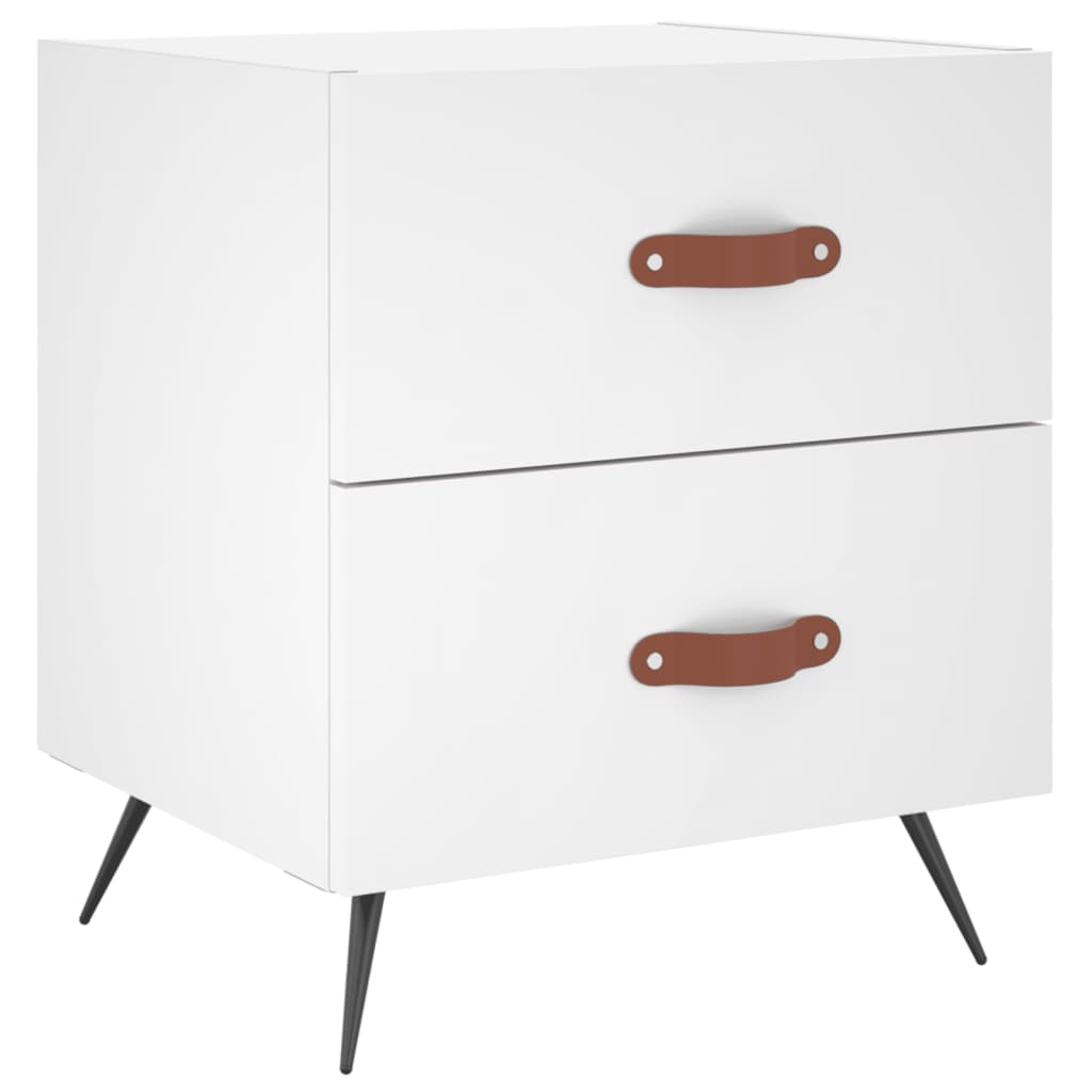 Bedside Cabinet 40X35X47.5 Cm Engineered Wood