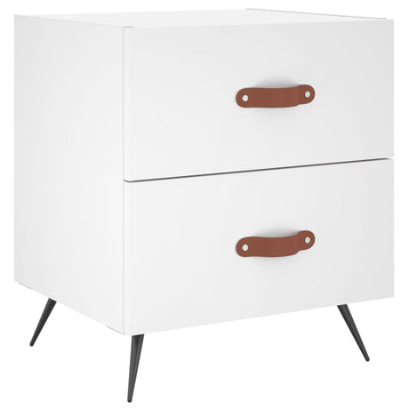 Bedside Cabinet 40X35X47.5 Cm Engineered Wood