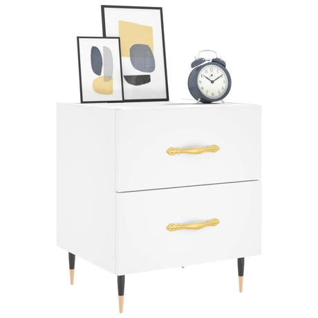 Bedside Cabinet 40X35X47.5 Cm Engineered Wood