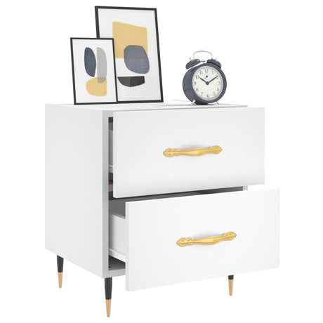 Bedside Cabinet 40X35X47.5 Cm Engineered Wood