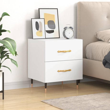 Bedside Cabinet 40X35X47.5 Cm Engineered Wood