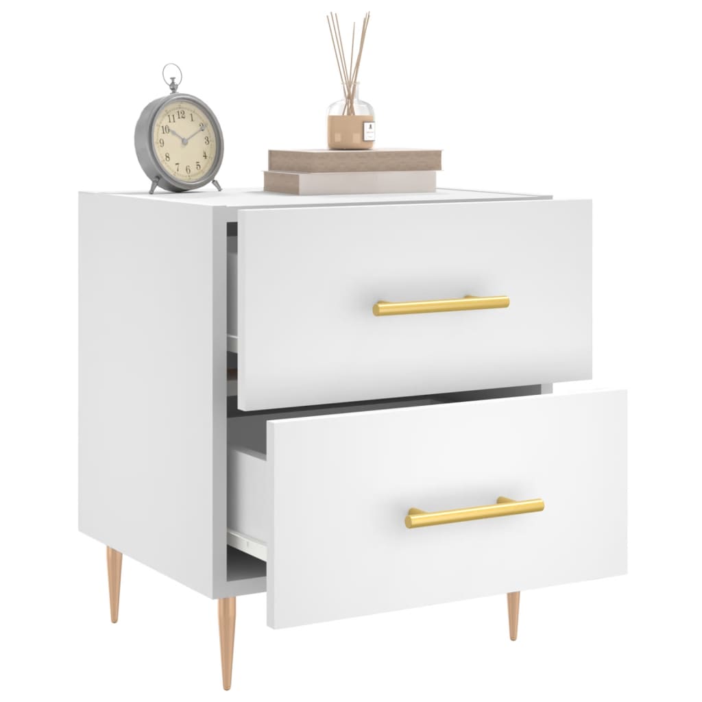 Bedside Cabinet 40X35X47.5 Cm Engineered Wood