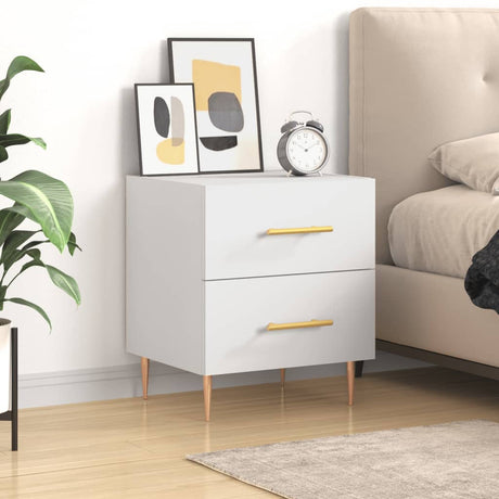 Bedside Cabinet 40X35X47.5 Cm Engineered Wood