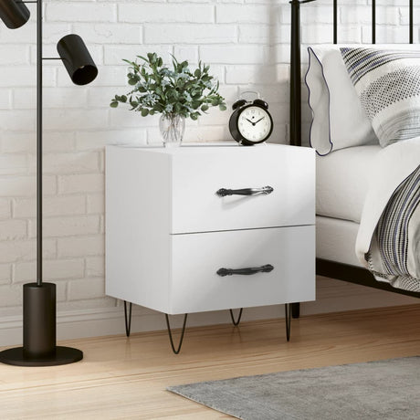 Bedside Cabinets 2 Pcs 40X35X47.5 Cm Engineered Wood