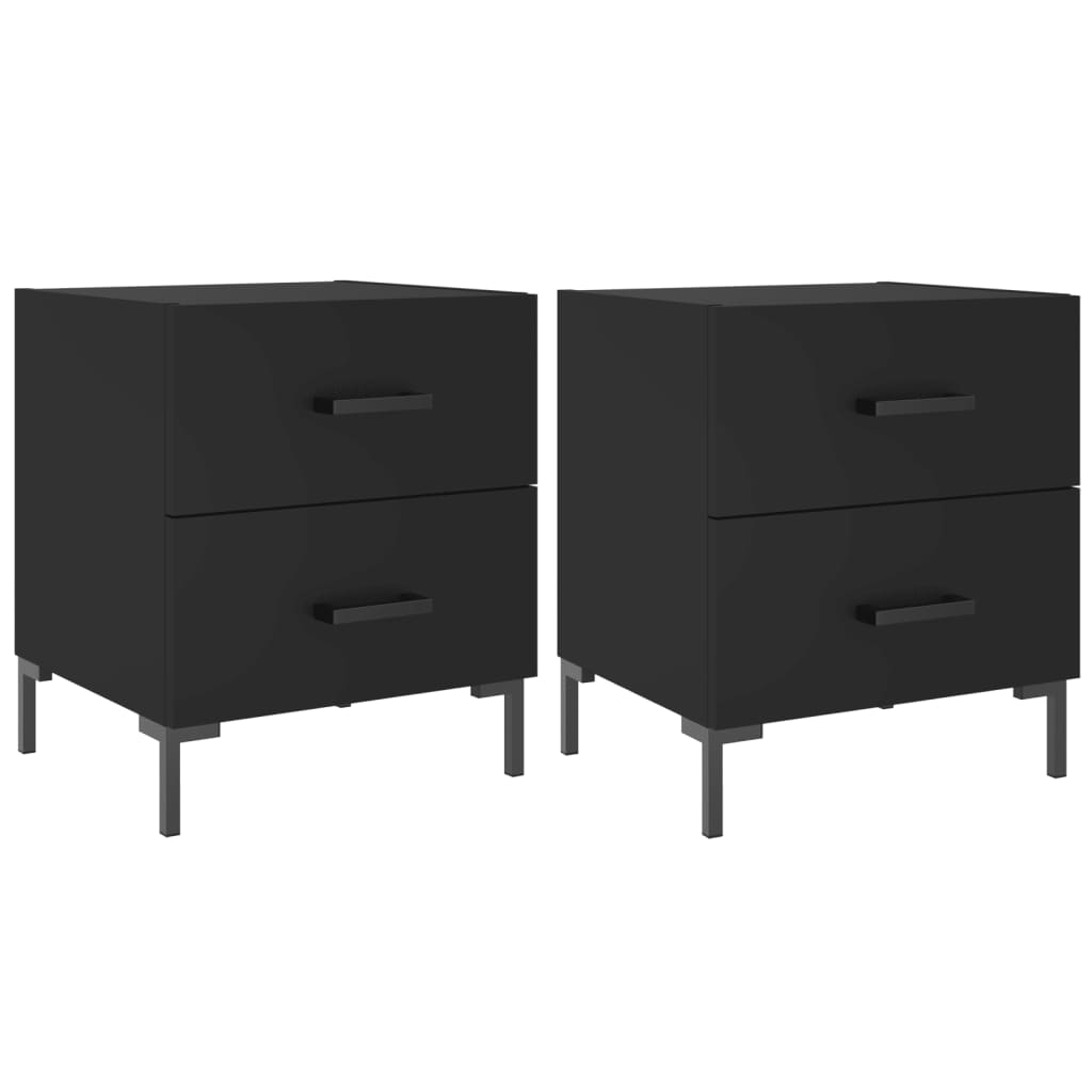 Bedside Cabinets 2 Pcs 40X35X47.5 Cm Engineered Wood