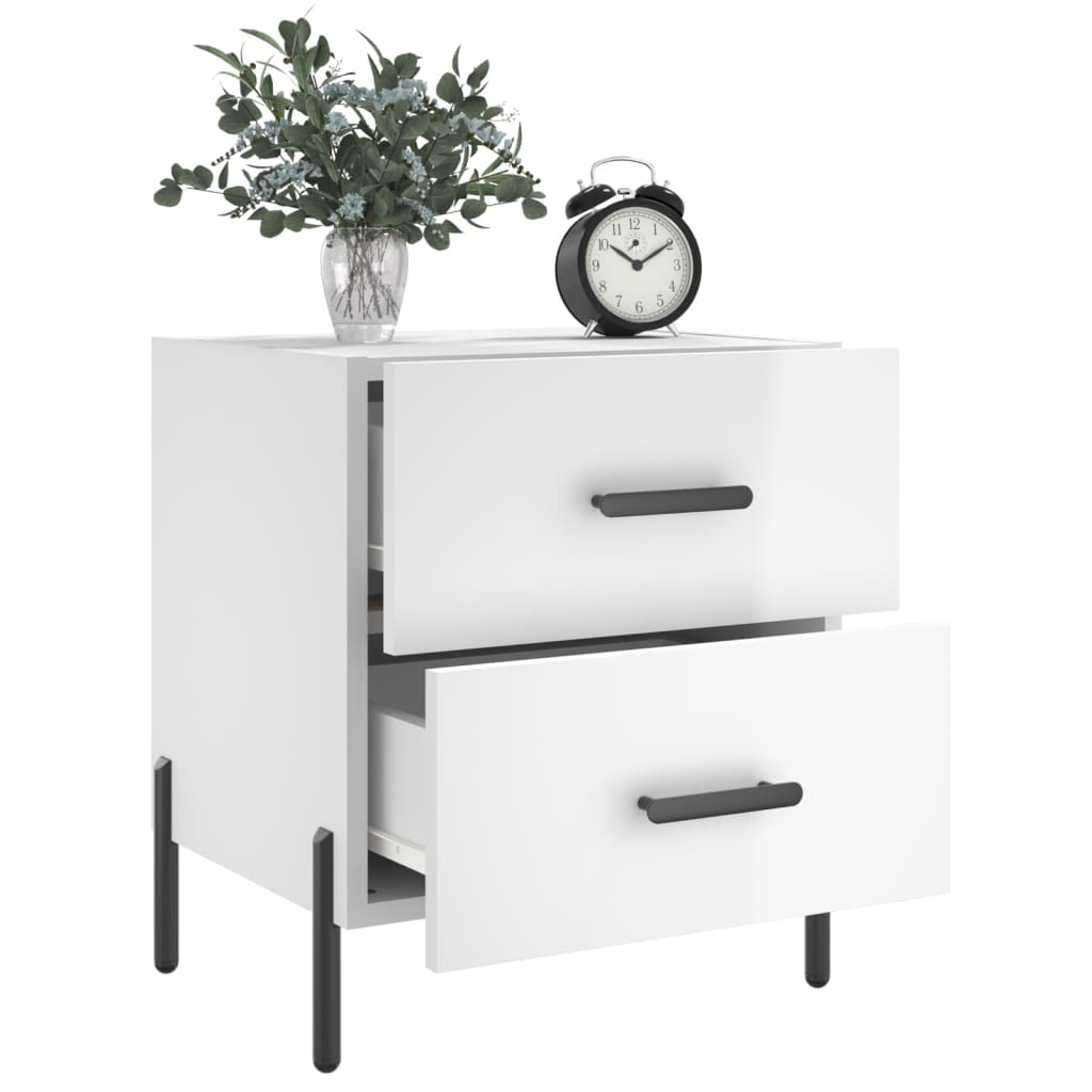 Bedside Cabinet 40X35X47.5 Cm Engineered Wood