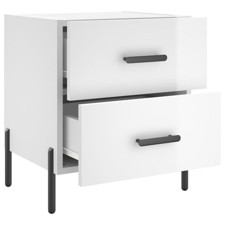 Bedside Cabinet 40X35X47.5 Cm Engineered Wood