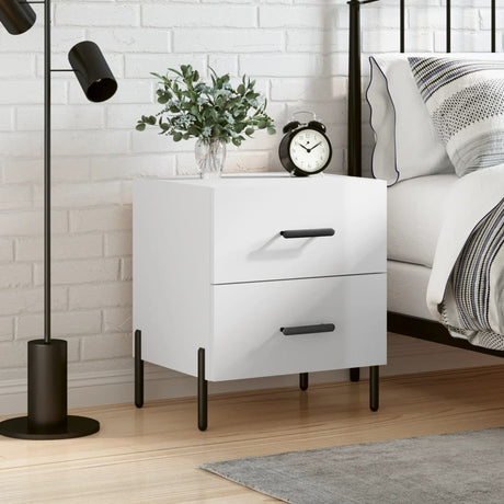 Bedside Cabinet 40X35X47.5 Cm Engineered Wood