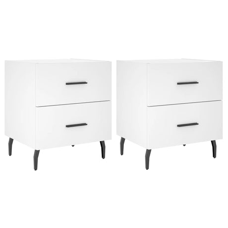 Bedside Cabinets 2 Pcs 40X35X47.5 Cm Engineered Wood