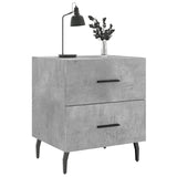 Bedside Cabinets 2 pcs Concrete Grey 40x35x47.5 cm Engineered Wood