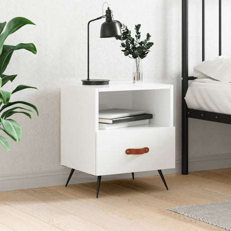 Bedside Cabinet 40X35X47.5 Cm Engineered Wood