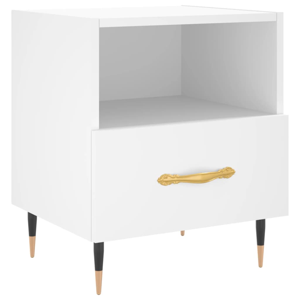 Bedside Cabinet 40X35X47.5 Cm Engineered Wood