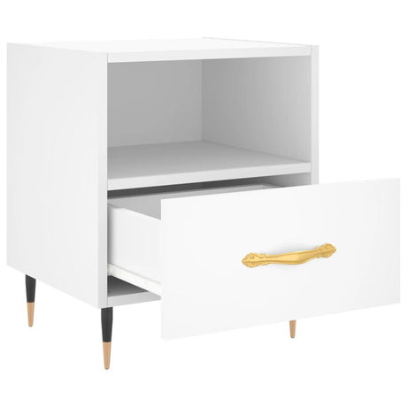 Bedside Cabinet 40X35X47.5 Cm Engineered Wood