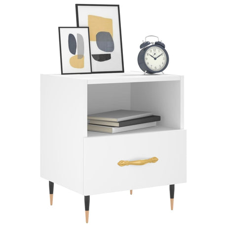 Bedside Cabinet 40X35X47.5 Cm Engineered Wood