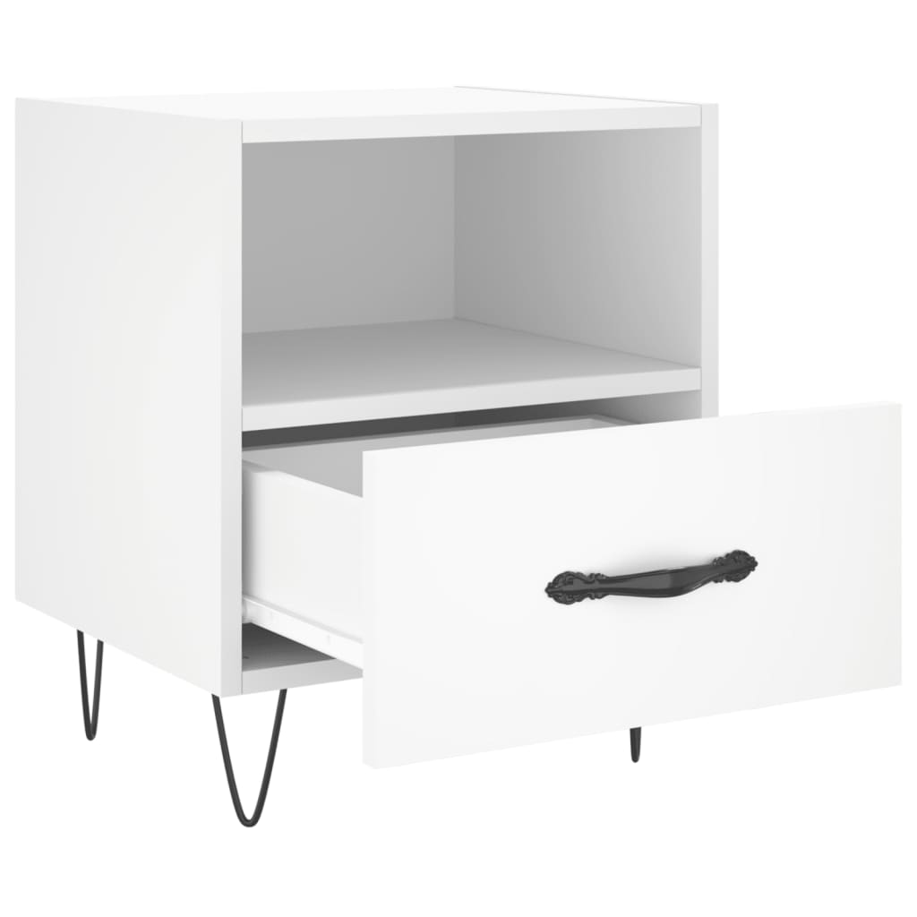 Bedside Cabinet 40X35X47.5 Cm Engineered Wood