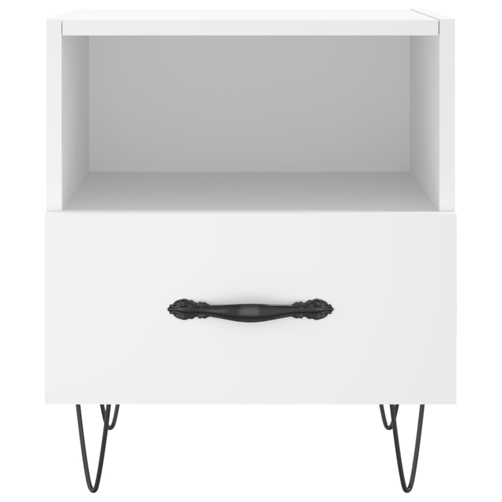 Bedside Cabinet 40X35X47.5 Cm Engineered Wood