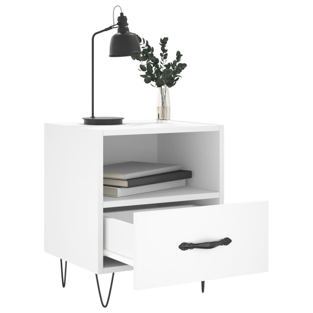 Bedside Cabinet 40X35X47.5 Cm Engineered Wood