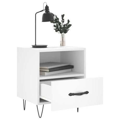 Bedside Cabinet 40X35X47.5 Cm Engineered Wood