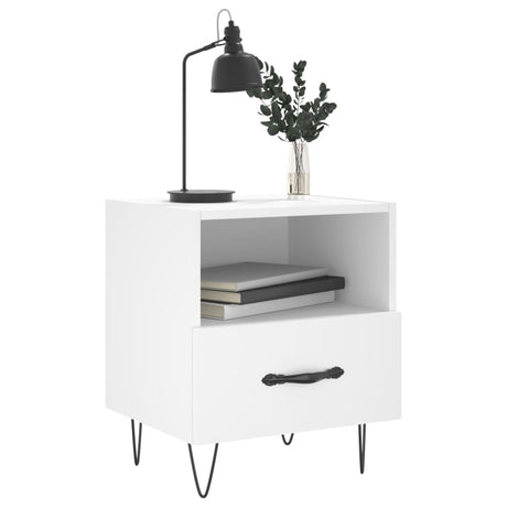 Bedside Cabinet 40X35X47.5 Cm Engineered Wood