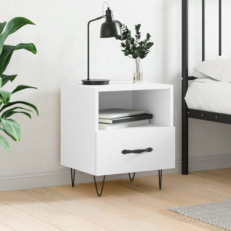 Bedside Cabinet 40X35X47.5 Cm Engineered Wood