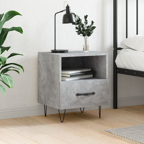 Bedside Cabinet 40X35X47.5 Cm Engineered Wood