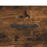 Bedside Cabinet Smoked Oak 40x35x47.5 cm Engineered Wood
