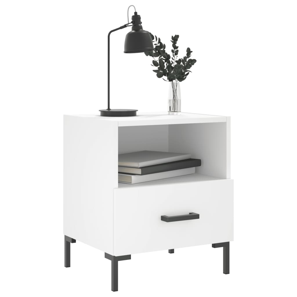 Bedside Cabinet 40X35X47.5 Cm Engineered Wood