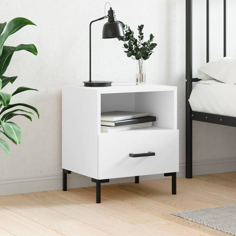 Bedside Cabinet 40X35X47.5 Cm Engineered Wood