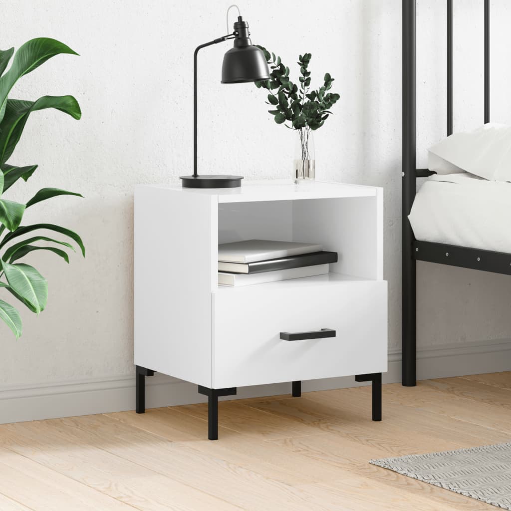 Bedside Cabinet 40X35X47.5 Cm Engineered Wood