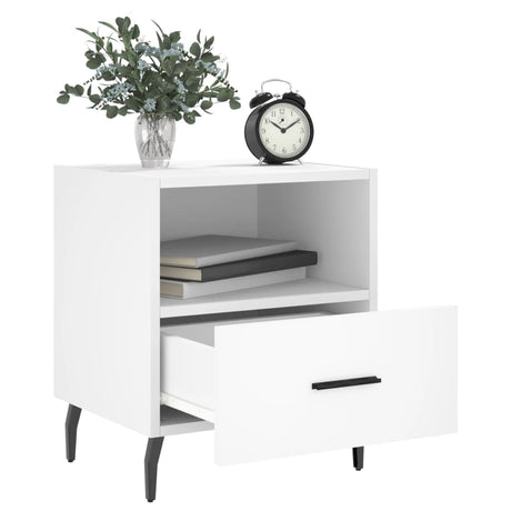 Bedside Cabinet 40X35X47.5 Cm Engineered Wood