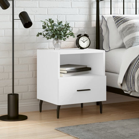 Bedside Cabinet 40X35X47.5 Cm Engineered Wood