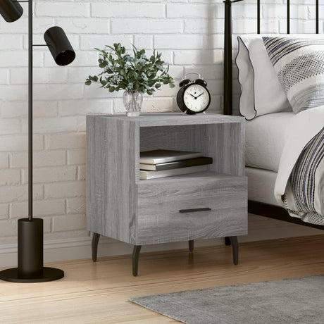 Bedside Cabinet 40X35X47.5 Cm Engineered Wood